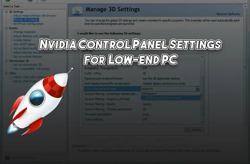 dragon age inquisition nvidia control panel settings not working